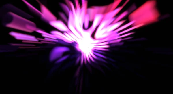 Light Particle Trails Light Explosion Star Glowing Particles Lines Beautiful — Stock Photo, Image