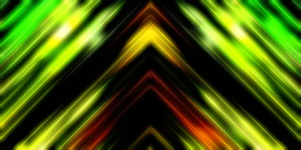 Abstract Stralende Geometrische Lichten Achtergrond Fractale Symmetrische Grafische Illustratie Intersecterende — Stockfoto