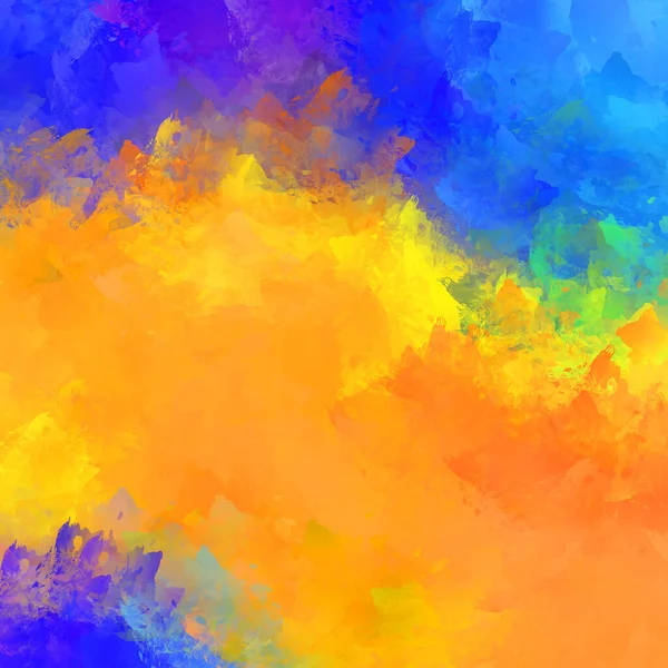 Boya darbeleri. 2D İllüstrasyon. Taranmış Boyalı Soyut Arkaplan. Fırça darbesi ile boyanmış. Modern sanat.