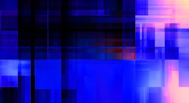 Renkli ve canlı geometrik şekiller katmanları var. Bir teknoloji planının dijital illüstrasyonu. Gelecekçi tasarım şablonu.