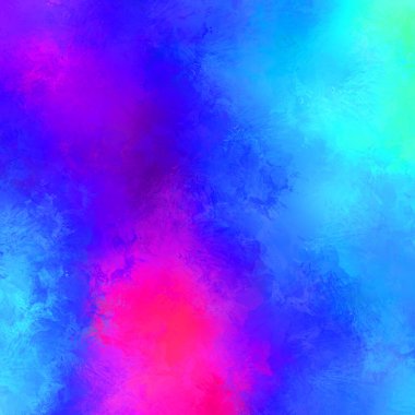 Canlı fırça darbeleriyle boyanmış. Renkli desenli resim. Fırçalanmış duvar kağıdını boya.