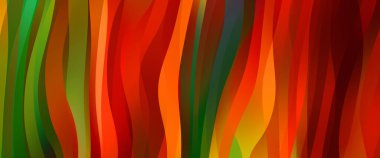 Soyut arkaplan. Renkli dalgalı tasarım duvar kağıdı. yaratıcı grafik 2D çizim. Dinamik şekilli modaya uygun sıvı örtüsü.