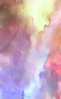 Modern fırça darbeleri. Pastel renklerde suluboya resim. Poster, duvar sanatı, afiş, kart, kitap kapağı veya ambalaj için sakinleştirici kompozisyonun yumuşak renkli çizimi. 