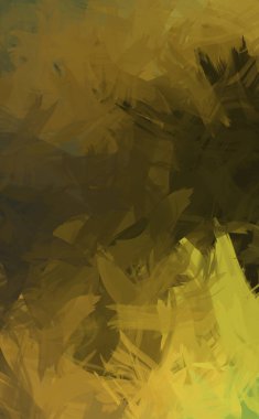 Renkli fırça darbelerinin 2D çizimi. Dekoratif desenli resim. canlı boya desenli arkaplan.