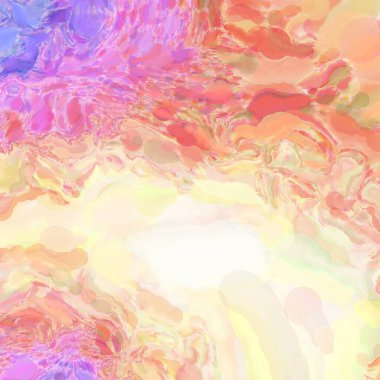 El yapımı sürreal soyut desenli suluboya. Modern sanatsal resim. 2D çizim. Arkaplan boyası karışımı. Yaratıcı duvar sanatı. Çağdaş sanat.