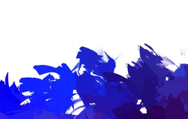 Taranmış Boyalı Soyut Arkaplan. Vahşi kaotik fırça darbeleri. Boya darbeleri. 2D İllüstrasyon. Fırça darbeli resim. 