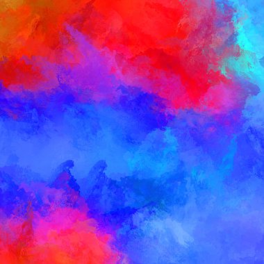 Boya darbeleri. 2D İllüstrasyon. Taranmış Boyalı Soyut Arkaplan. Fırça darbesi ile boyanmış. Modern sanat.