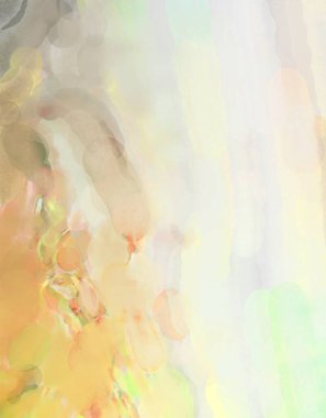 Pastel renklerde suluboya resim. Poster, duvar sanatı, afiş, kart, kitap kapağı ya da ambalaj için rahatlatıcı kompozisyonun yumuşak renkli çizimi. Modern fırça darbeleri resim.