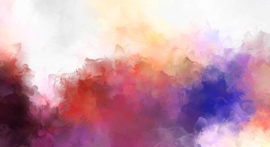 Sanatsal canlılık ve renkli duvar kağıdı. Taranmış Soyut Arkaplan. Fırça darbeli resim. 