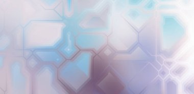 Renkli ve canlı geometrik şekiller katmanları var. Bir teknoloji planının dijital illüstrasyonu. Gelecekçi tasarım şablonu.