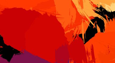 Sanatsal soyut arkaplan. Doku boyalı duvar kağıdı. Boya darbeleriyle yaratıcı bir illüstrasyon. Fırça desenli resim.