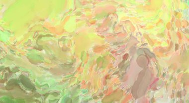 Yumuşak suluboya duvar kağıdı. Hafifçe fırçalanmış renkleri olan sanatsal bir resim. Pastel renkler arkaplana dokunmuş. Soyut duvar sanatı..