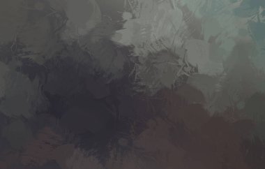 Vahşi fırça darbeleri. Taranmış Boyalı Soyut Arkaplan. Fırça darbesi ile boyanmış. Boya darbeleri. 2B Görüntü.