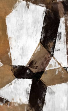 Soyut arkaplanda pürüzlü fırça darbeleri. Fırça boyası. Renkli boya darbeleri. Eşsiz duvar sanatı. Tuvaldeki modern sanat. Renkli çağdaş sanat eserleri. 