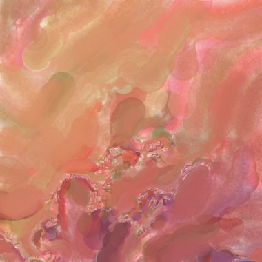 El yapımı sürreal soyut desenli suluboya. Modern sanatsal resim. 2D çizim. Arkaplan boyası karışımı. Yaratıcı duvar sanatı. Çağdaş sanat.