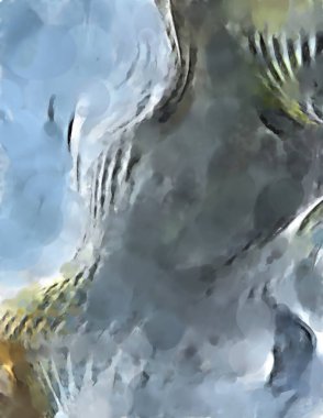 Modern sanat. Renkli çağdaş sanat eserleri. Renkli boya darbeleri. Soyut arkaplanda fırça darbeleri. fırça boyası.