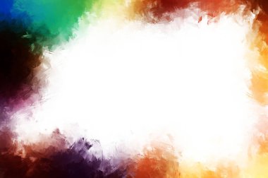 Modern sanat. Taranmış Boyalı Soyut Arkaplan. Fırça darbesi ile boyanmış. Boya darbeleri. 2B Görüntü