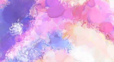 Taranmış Boyalı Soyut Arkaplan. Fırça darbesi ile boyanmış. Boya darbeleri. 2B Görüntü.