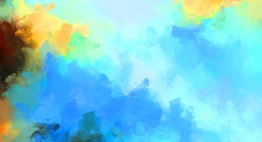 Taranmış Boyalı Soyut Arkaplan. Fırça darbesi ile boyanmış. Sanatsal canlılık ve renkli duvar kağıdı.