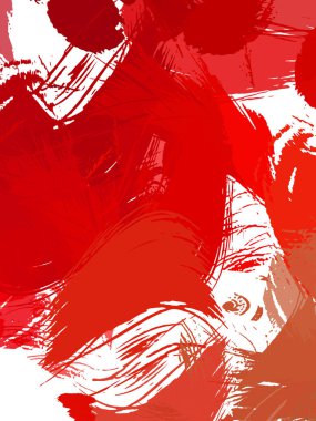 Renkli fırça darbelerinin 2B çizimi. Dekoratif doku resmi. Canlı boya desenli arka plan. Kaotik fırça darbeleri resim.