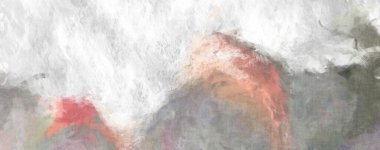 Soyut arkaplanda pürüzlü fırça darbeleri. Fırça boyası. Renkli boya darbeleri. Eşsiz duvar sanatı. Tuvaldeki modern sanat. Renkli çağdaş sanat eserleri. 