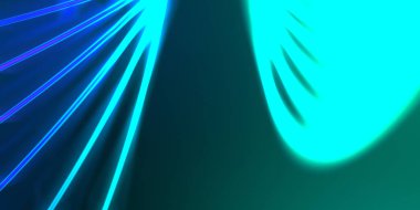 Işık dalgalarının neon renkli soyut tasarımı. Dijital arka plan ve neon ışığı parlama efekti. Parlak ışınlar duvar kağıdı.