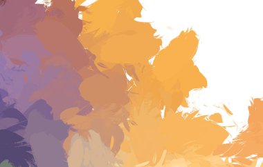 Duvar sanatı Eşsiz ve yaratıcı illüstrasyon. Fırça darbesi ile boyanmış. Renkli fırça darbelerinin soyut arkaplanı. Fırçalanmış canlı duvar kâğıdı. Boyalı sanatsal yaratım.