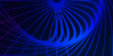 Işık dalgalarının neon renkli soyut tasarımı. Dijital arka plan ve neon ışığı parlama efekti. Parlak ışınlar duvar kağıdı.