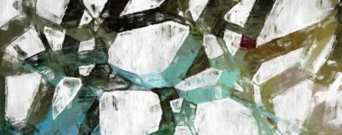 Soyut arkaplanda pürüzlü fırça darbeleri. Fırça boyası. Renkli boya darbeleri. Eşsiz duvar sanatı. Tuvaldeki modern sanat. Renkli çağdaş sanat eserleri. 