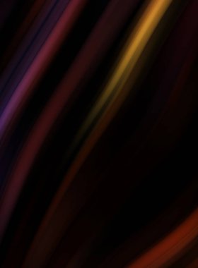 Siyah arka planda renkli düz çizgiler. Sıvı ve sıvı renkli dalgalar karanlıkta akıyor. Duvar kağıdı, afiş, arkaplan, kart, kitap, kapak, poster, afiş, broşür