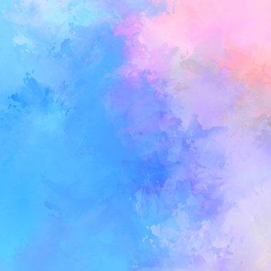 Duvar sanatı Eşsiz ve yaratıcı illüstrasyon. Fırça darbesi ile boyanmış. Renkli fırça darbelerinin soyut arkaplanı. Fırçalanmış canlı duvar kâğıdı. Boyalı sanatsal yaratım.