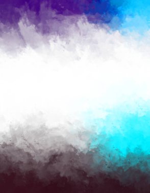 Yaratıcı soyut resim. Artistik fırça darbeleriyle donatılmış. Renkli ve canlı bir illüstrasyon. boyalı sanat.