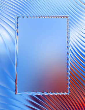 Soyut çerçeveli arkaplan. Renkli, canlı, dalgalı bir duvar kağıdı. Merkezi çerçeveli yaratıcı grafik 2d çizim. Dinamik şekilli modaya uygun sıvı örtüsü.