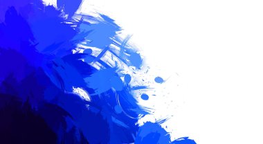 Taranmış Boyalı Soyut Arkaplan. Vahşi kaotik fırça darbeleri. Boya darbeleri. 2D İllüstrasyon. Fırça darbeli resim. 