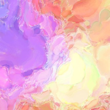 Soyut doku. Yüzeyde etkileyici el yapımı suluboya. Suluboya fırça darbeleri. Modern sanat. Çok renkli arkaplan. Çağdaş duvar sanatı. Renkli bir fon. 2d illüstrasyon.