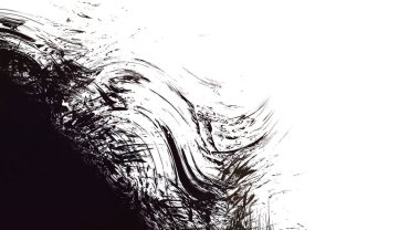 Taranmış Boyalı Soyut Arkaplan. Vahşi kaotik fırça darbeleri. Boya darbeleri. 2D İllüstrasyon. Fırça darbeli resim. 