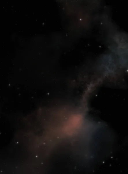 Звездное Поле Пространстве Галактики Красочной Туманностью Научный Фон Дальнего Космоса — стоковое фото