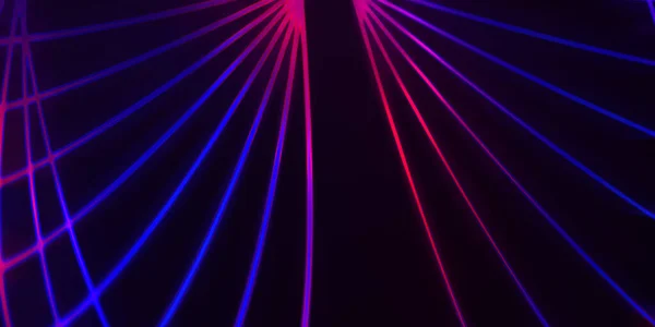 Neon Bunte Abstrakte Gestaltung Von Lichtwellen Digitaler Hintergrund Mit Neonlicht — Stockfoto