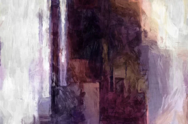 Soyut arkaplanda pürüzlü fırça darbeleri. Fırça boyası. Renkli boya darbeleri. Eşsiz duvar sanatı. Tuvaldeki modern sanat. Renkli çağdaş sanat eserleri. 