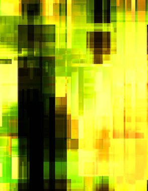 Renkli ve canlı geometrik şekiller katmanları var. Bir teknoloji planının dijital illüstrasyonu. Gelecekçi tasarım şablonu.