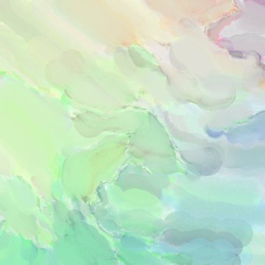 El yapımı sürreal soyut desenli suluboya. Modern sanatsal resim. 2D çizim. Arkaplan boyası karışımı. Yaratıcı duvar sanatı. Çağdaş sanat.