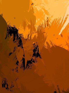 Duvar sanatı Eşsiz ve yaratıcı illüstrasyon. Fırça darbesi ile boyanmış. Renkli fırça darbelerinin soyut arkaplanı. Fırçalanmış canlı duvar kâğıdı. Boyalı sanatsal yaratım.