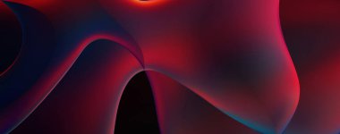 Soyut arkaplan. Değişken renk değişim dalgaları, dinamik hareketlerle. Işık dalgalarının neon renkli soyut tasarımı. Duvar kağıdı, afiş, arkaplan, kart, kitap illüstrasyonu, web sitesi.