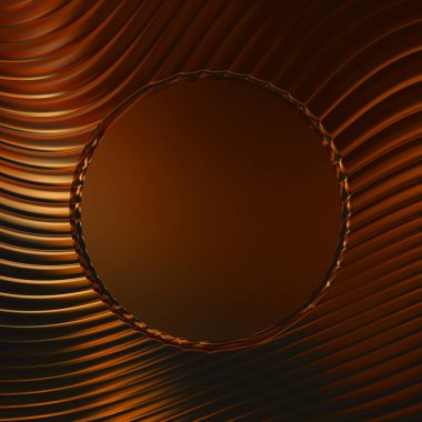 Soyut çerçeveli arkaplan. Renkli, canlı, dalgalı bir duvar kağıdı. Merkezi çerçeveli yaratıcı grafik 2d çizim. Dinamik şekilli modaya uygun sıvı örtüsü.