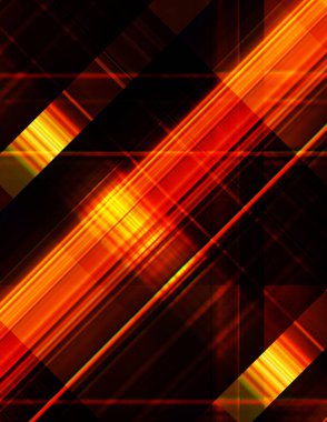 Renkli ve canlı geometrik şekiller katmanları var. Bir teknoloji planının dijital illüstrasyonu. Gelecekçi tasarım şablonu.