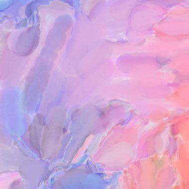 El yapımı sürreal soyut desenli suluboya. Modern sanatsal resim. 2D çizim. Arkaplan boyası karışımı. Yaratıcı duvar sanatı. Çağdaş sanat.