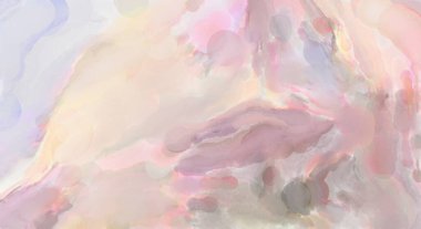 Çağdaş sanat. El yapımı resim. Modern sanat eserleri. Yüzeyde suluboya fırça darbeleriyle resim yapmak. 2D çizim. Sanatsal arkaplan resmi. Tablo üzerinde soyut resim. Renkli doku.