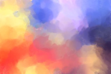 Suluboya fırça darbeleri. Modern sanat. Soyut doku. 2D çizim. Yüzeyde etkileyici el yapımı suluboya. Renkli bir fon. Çok renkli arkaplan. Çağdaş duvar sanatı. 