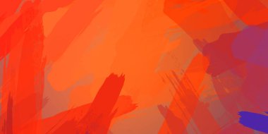 Fırça darbesi ile boyanmış. Sanatsal canlılık ve renkli duvar kâğıdı. Kaotik resim. Taranmış Boyalı Soyut Arkaplan. 