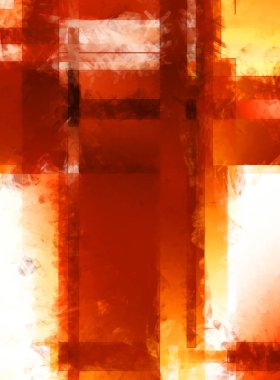 Modern sanat. Renkli çağdaş sanat eserleri. Renkli boya darbeleri. Soyut arkaplanda fırça darbeleri. Fırça boyası. Eşsiz duvar sanatı.